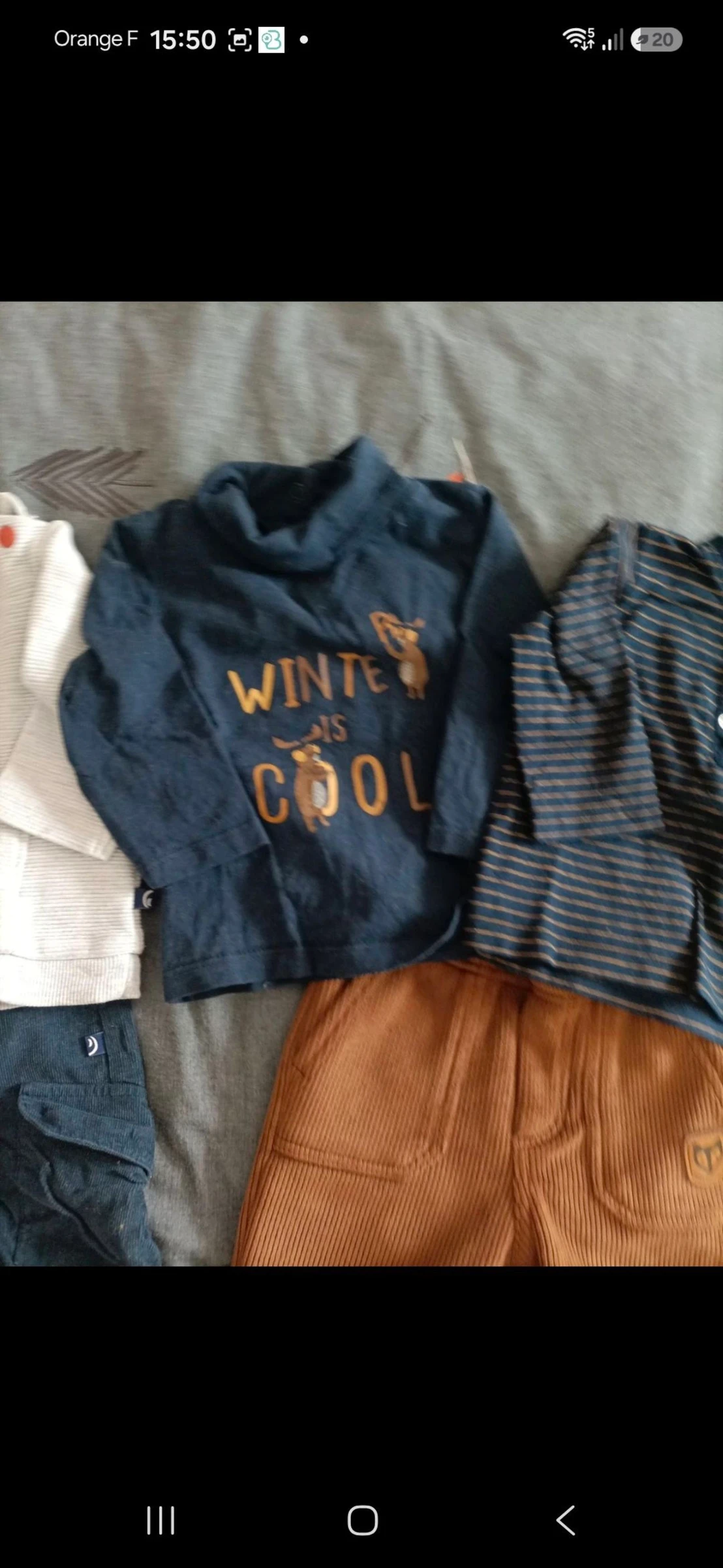 Lote de 2 roupas para bebê masculino 6 meses – photo 3